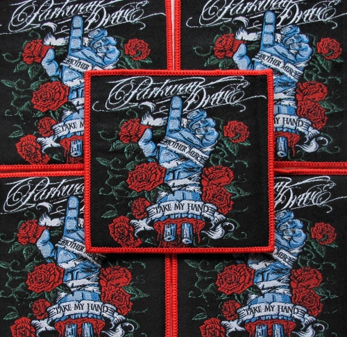 PARKWAY DRIVE - Take My Hand [red] -- woven patch.JPG