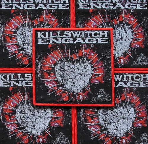 KILLSWITCH ENGAGE - The End of Heartache [red] -- woven patch.JPG