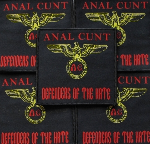 ANAL CUNT - Defenders Of The Hate [black] -- woven patch