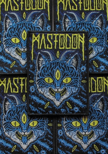 MASTODON - Kitty [black] -- woven patch.JPG