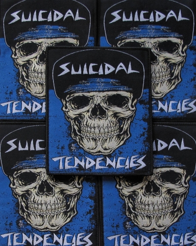 SUICIDAL TENDENCIES - Skull [black] -- woven patch.JPG