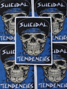 SUICIDAL TENDENCIES - Skull [white] -- woven patch