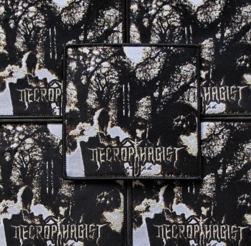 NECROPHAGIST - Epitaph [black] -- woven patch.JPG