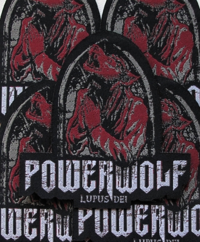 POWERWOLF - Lupus Dei [laser cut] -- woven patch.JPG