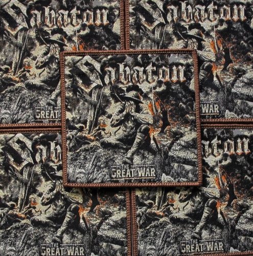 SABATON - The Great War [brown] -- woven patch.JPG