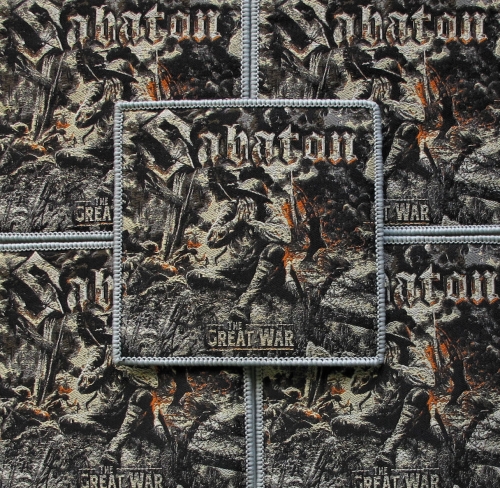 SABATON - The Great War [gray] -- woven patch.JPG