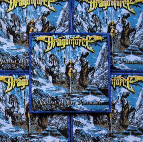 DRAGONFORCE - Valley of the Damned [blue] -- woven patch.JPG