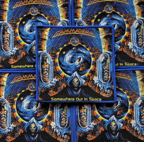 GAMMARAY - Somewhere Out in Space [blue] -- woven patch.JPG