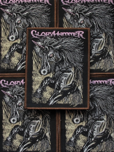 GLORYHAMMER - Horse [brown] -- woven patch.JPG