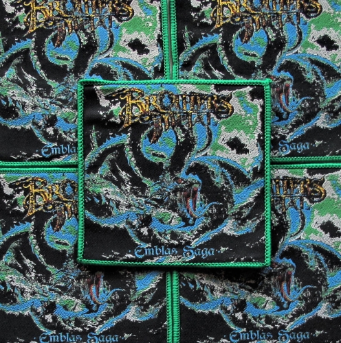 BROTHERS OF METAL - Emblas Saga [green] -- woven patch.JPG