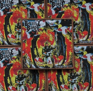 BATTLE BEAST - Unholy Savior [brown] -- woven patch