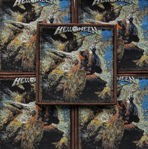 HELLOWEEN - Helloween [brown] -- woven patch.JPG