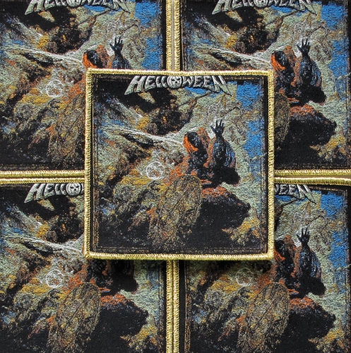 HELLOWEEN - Helloween [gold] -- woven patch.JPG