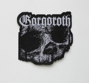 GORGOROTH - Skull [laser cut] -- woven patch 