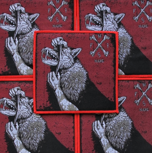 HARAKIRI FOR THE SKY - Mære [red] -- woven patch.JPG