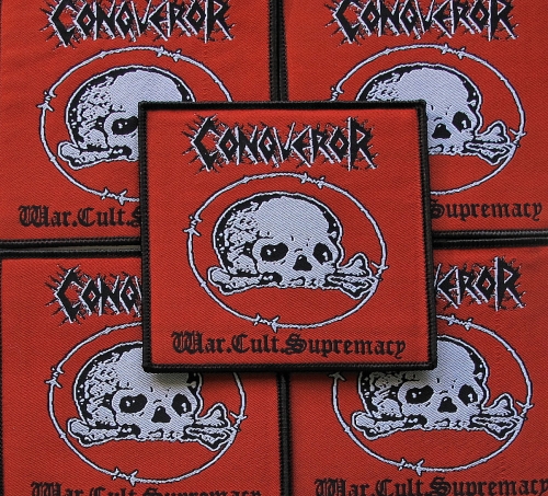 CONQUEROR - War Cult Supremacy [black] -- woven patch.JPG