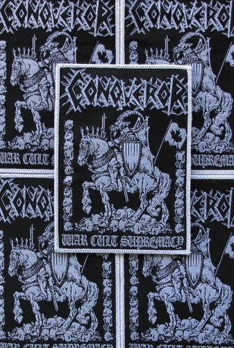 CONQUEROR - War Cult Supremacy #2[white] -- woven patch.JPG