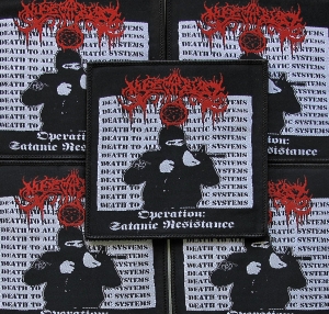 NYOGTHAEBLISZ - Operation Satanic Resistance [black]  -- woven patch
