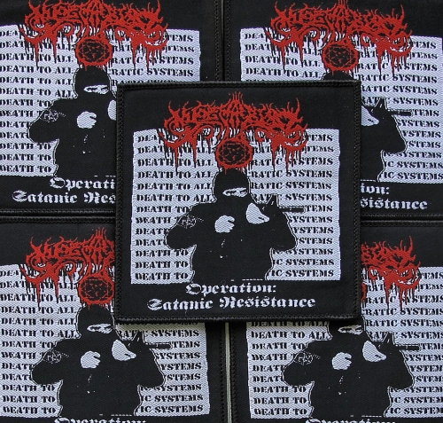 NYOGTHAEBLISZ - Operation Satanic Resistance [black] -- woven patch.JPG