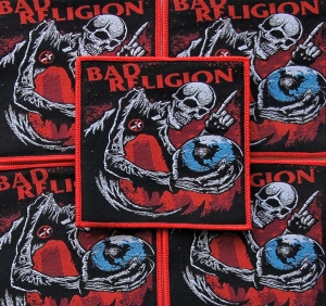 BAD RELIGION - Globe [red] -- woven patch