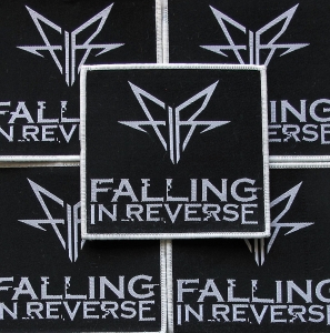FALLING IN REVERSE [white]  -- woven patch