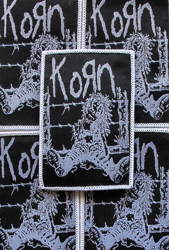 KORN - Korn [white] -- woven patch.JPG