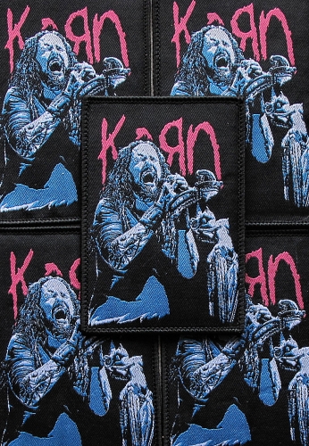 KORN - Jonathan [black] -- woven patch.JPG