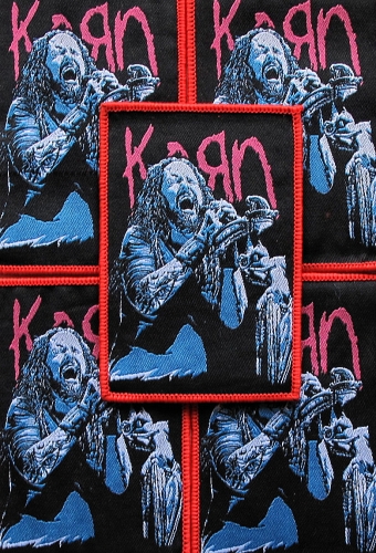 KORN - Jonathan [red] -- woven patch.JPG