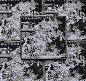 RAGE AGAINST THE MACHINE - Rage Against The Machine [gray]  -- woven patch