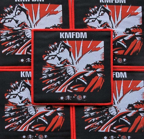 KMFDM - Symbols [red] -- woven patch.JPG