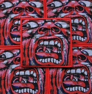 KING CRIMSON - In the Court of the Crimson King [red] -- woven patch