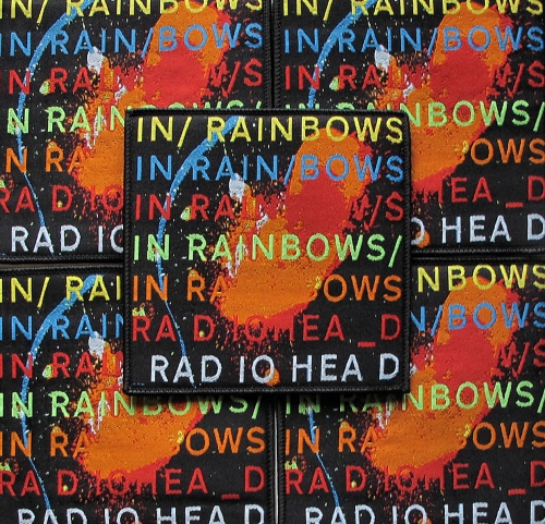 RADIOHEAD - In Rainbows [black]  -- woven patch.JPG