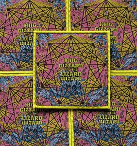 KING GIZZARD AND THE LIZARD WIZARD - Nonagon Infinity [yellow] -- woven patch 