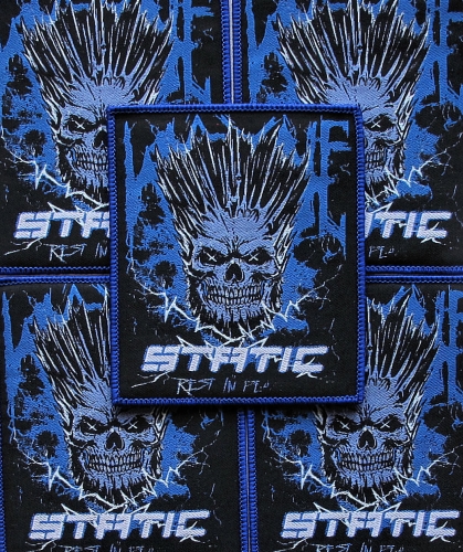STATIC-X - Rest In Peace [blue] -- woven patch.JPG