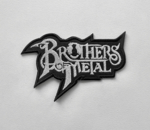 Naszywka Haftowana BROTHERS OF METAL - Logo [white]