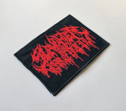 SLAUGHTER TO PREVAIL - Logo [red] -- Embroidered Patch.JPG