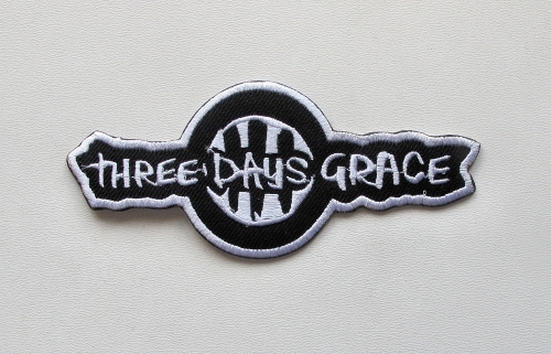 THREE DAYS GRACE [iron on] -- Embroidered Patch.JPG