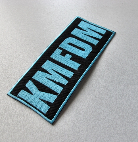 KMFDM [iron on] -- Embroidered Patch.JPG