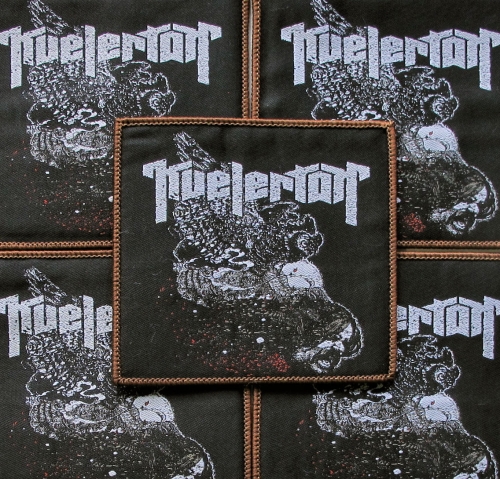 KVELERTAK - Head [brown] -- woven patch.JPG