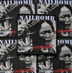 NAILBOMB - Point Blank [black] -- woven patch