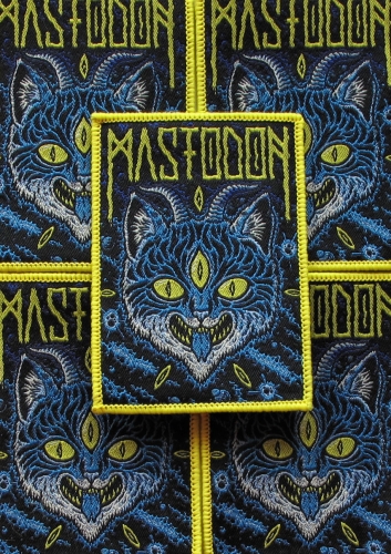MASTODON - Kitty [yellow] -- woven patch.JPG