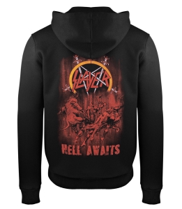 Sweatshirt SLAYER - HELL AWAITS [Zipper]