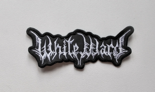 WHITE WARD - Shaped Logo [white]  --- Embroidered Patch.JPG