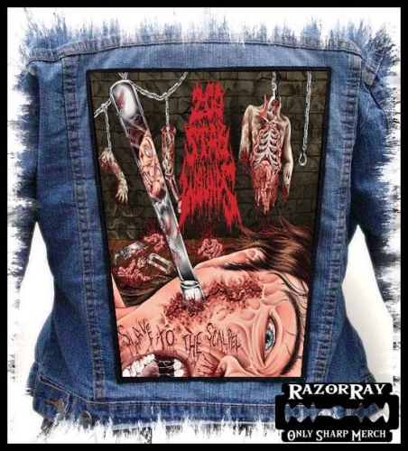 200 STAB WOUNDS - Slave To The Scalpel -- backpatch back patch.jpg