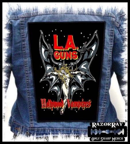 L.A. GUNS - Hollywood Vampires  -- backpatch back patch.jpg