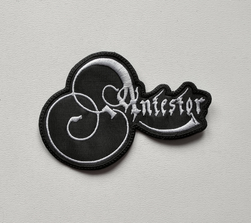 ANTESTOR - Logo Shaped [white]  --- Embroidered Patch.JPG
