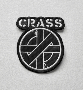 Naszywka Haftowana CRASS - Logo Shaped [white]