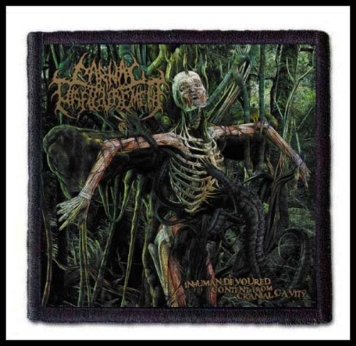 CARNAL DISFIGUREMENT - Inhuman Devoured Content from Cranial Cavity -- backpatch back patch.jpg