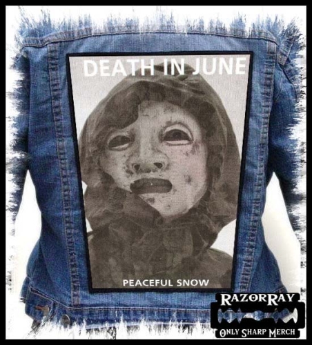 DEATH IN JUNE - Peaceful Snow -- backpatch back patch.jpg