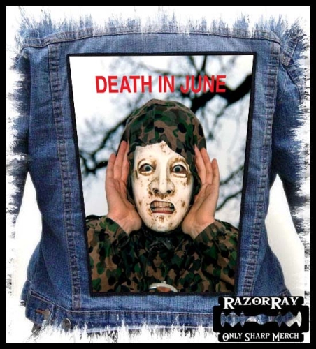 DEATH IN JUNE - Euro Cross -- backpatch back patch.jpg